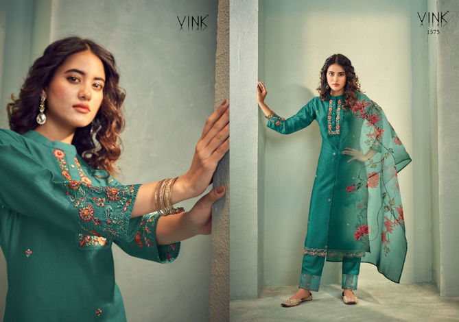 Vink Glamour 3 Fancy Printed Ethnic Wear Silk Ready Made Suit Collection